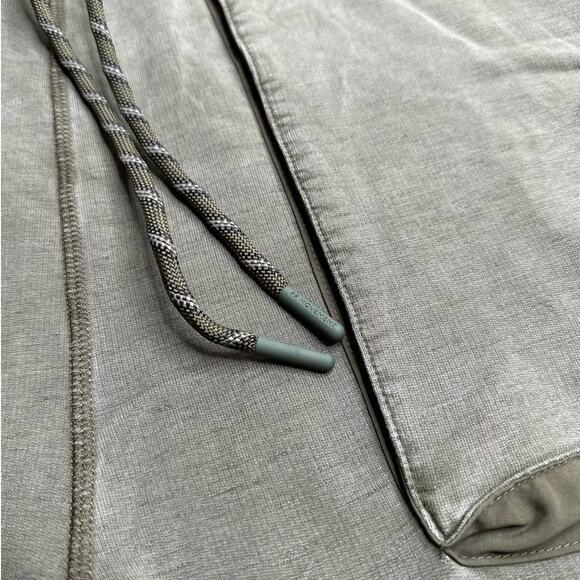 Free People: Olive Green Oversized Baggy Cargo Joggers - Picture 7 of 14